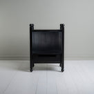 Front View of Slumber Black Bedside Table.