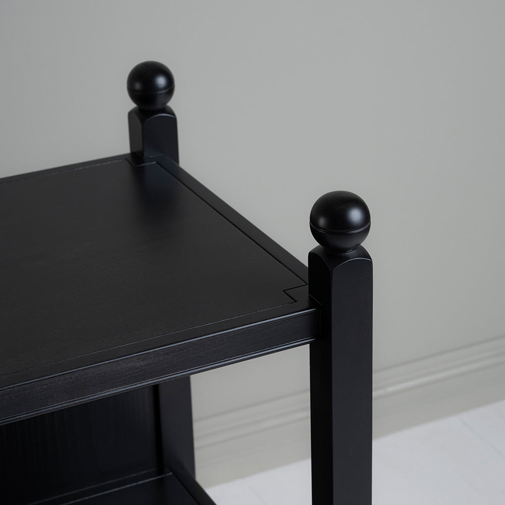  Top Design Closeup of Slumber Black Bedside Table - By NiX 