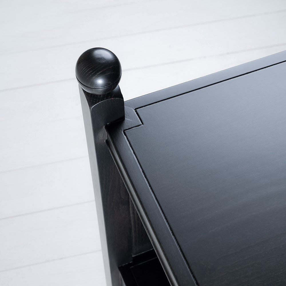 Design Closeup of Slumber Black Bedside Table