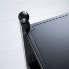 Design Closeup of Slumber Black Bedside Table