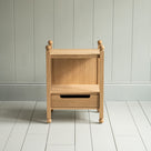 Front View of Slumber Bedside Table, Oiled Oak