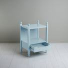 Pale Blue, Slumber Bedside Table, With Open Drawer - By NiX