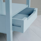 Drawer Closeup of Pale Blue, Slumber Bedside Table - NiX By Nicola Harding & Co.