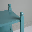 Design Closeup of Slumber Bedside Table, Turquoise Blue - By NiX Studio