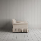 Side view showing the relaxed frame of the Curtain Call nix interiors sofa.