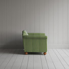 Side profile of a luxury cotton love seat by Nicola Harding.