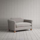 Dolittle Big Love Seat in intelligent velvet moonstone, angled view by NiX.