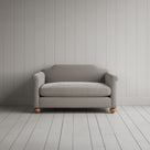 Dolittle Big Love Seat in intelligent velvet moonstone, front view by Nicola Harding.