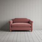 Dolittle Big Love Seat in intelligent velvet rose, front view by NiX.