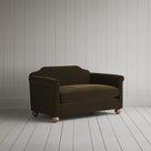 Dolittle Big Love Seat in intelligent velvet seaweed, angled view by NiX.