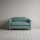 Dolittle Big Love Seat in laidback linen cerulean, front view by NiX.