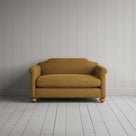 Dolittle Big Love Seat in laidback linen ochre, front view by NiX.