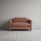 Dolittle Big Love Seat in laidback linen roseberry, front view by NiX.