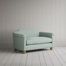 Dolittle Big Love Seat in laidback linen sky, angled view by NiX.