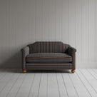 Dolittle Big Love Seat in charcoal regatta cotton, front view by Nicola Harding.