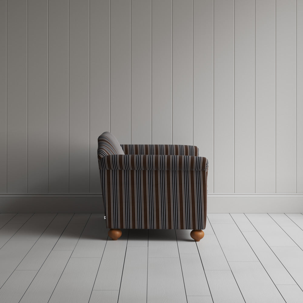 Dolittle Big Love Seat charcoal regatta cotton, side view by NiX.