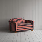Dolittle Big Love Seat in flame regatta cotton, angled view by NiX.