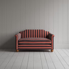 Dolittle Big Love Seat in flame regatta cotton, front view by NiX.