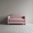Dolittle Big Love Seat in berry slow lane cotton linen, front view by NiX.