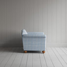Dolittle Big Love Seat blue brown square deal cotton, side view by NiX.