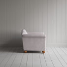 Dolittle Big Love Seat berry ticking cotton, side view by NiX.