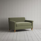 Angled view of the Velvet Green Tea Idler love seat by NiX