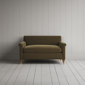 Front view of the Idler BIG LOVE seat in Sepia Intelligent Velvet by Nix.