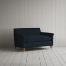 Angled profile of the BIG LOVE seat in Midnight Laidback Linen by Nicola Harding.