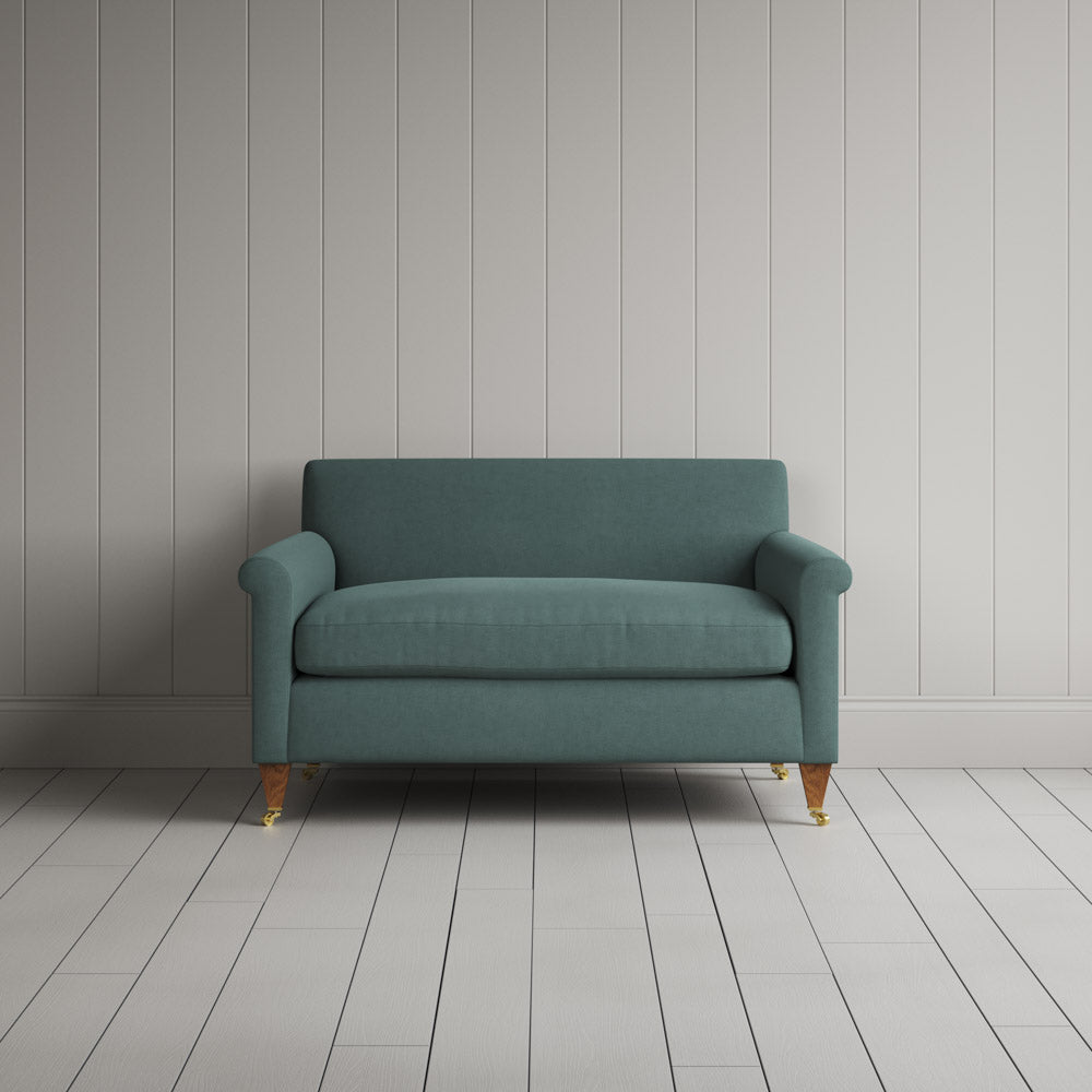  Front view of the Idler BIG LOVE seat in Mineral Laidback Linen by Nix. 