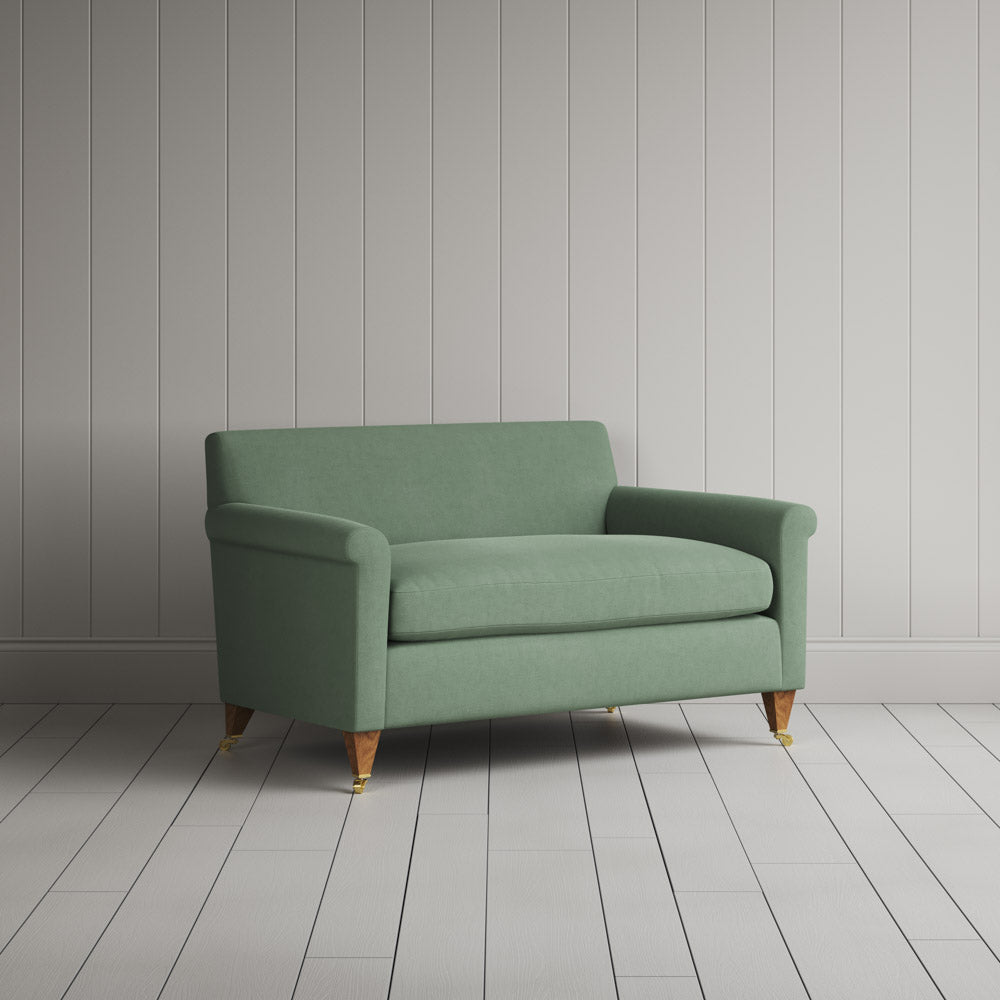 Angled view of the BIG LOVE seat in Moss Laidback Linen by NiX.
