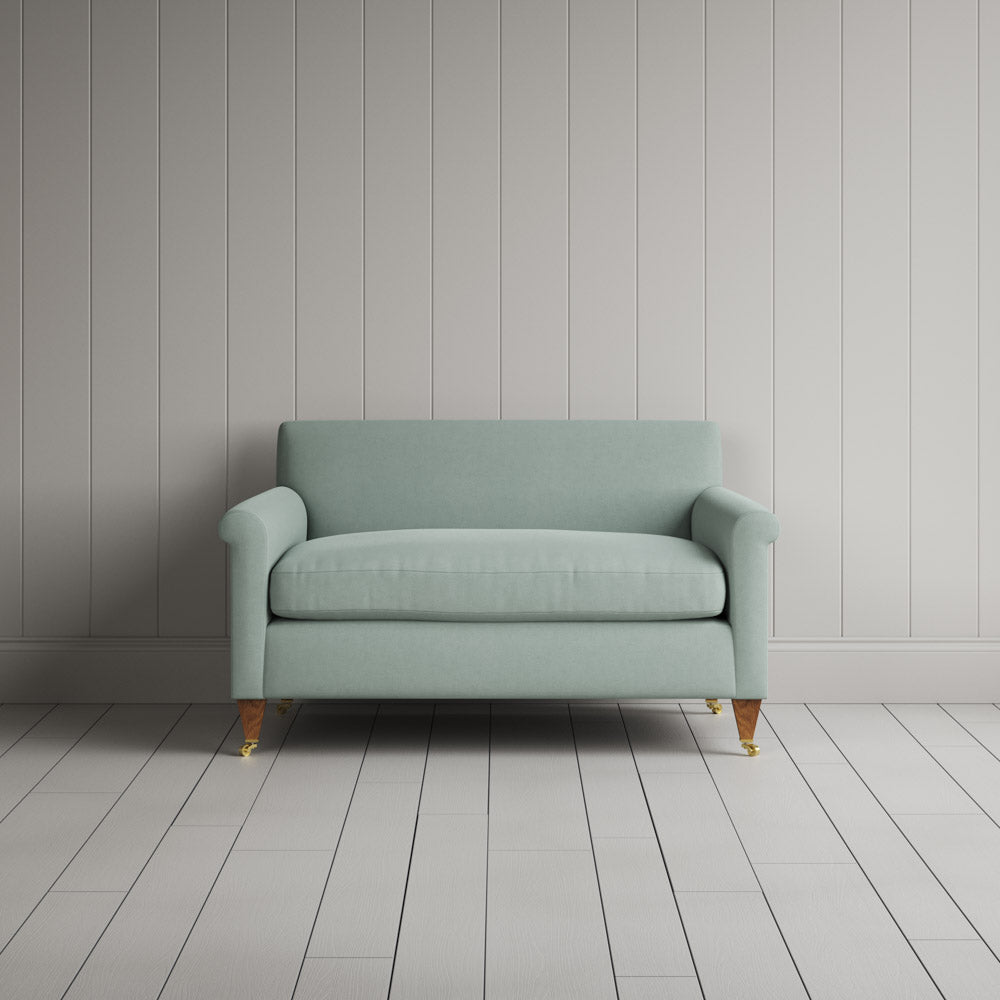  Front view of the Idler BIG LOVE seat in Sky Laidback Linen by Nix. 