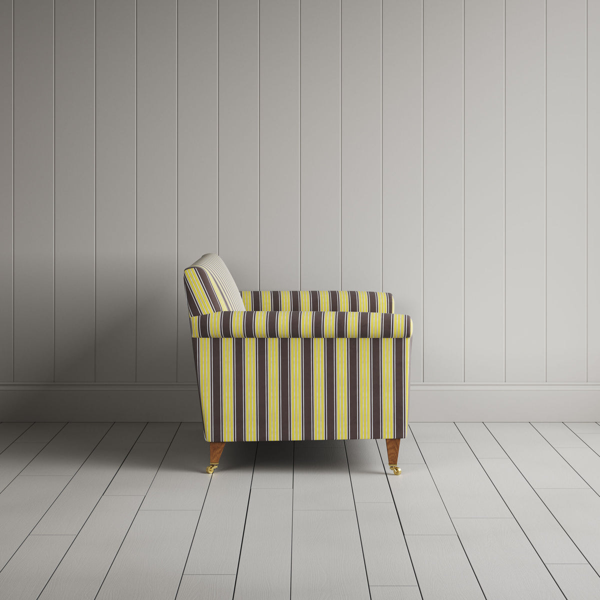 Side View of Idler BIG LOVE Seat in Regatta Cotton, Custard