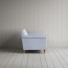 Side profile of the striped Idler love seat by Nicola Harding