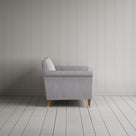 Side profile of the striped Idler love seat by Nicola Harding