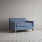 Three-quarter view of the Idler BIG LOVE seat in Well Plaid blue brown cotton by Nix.