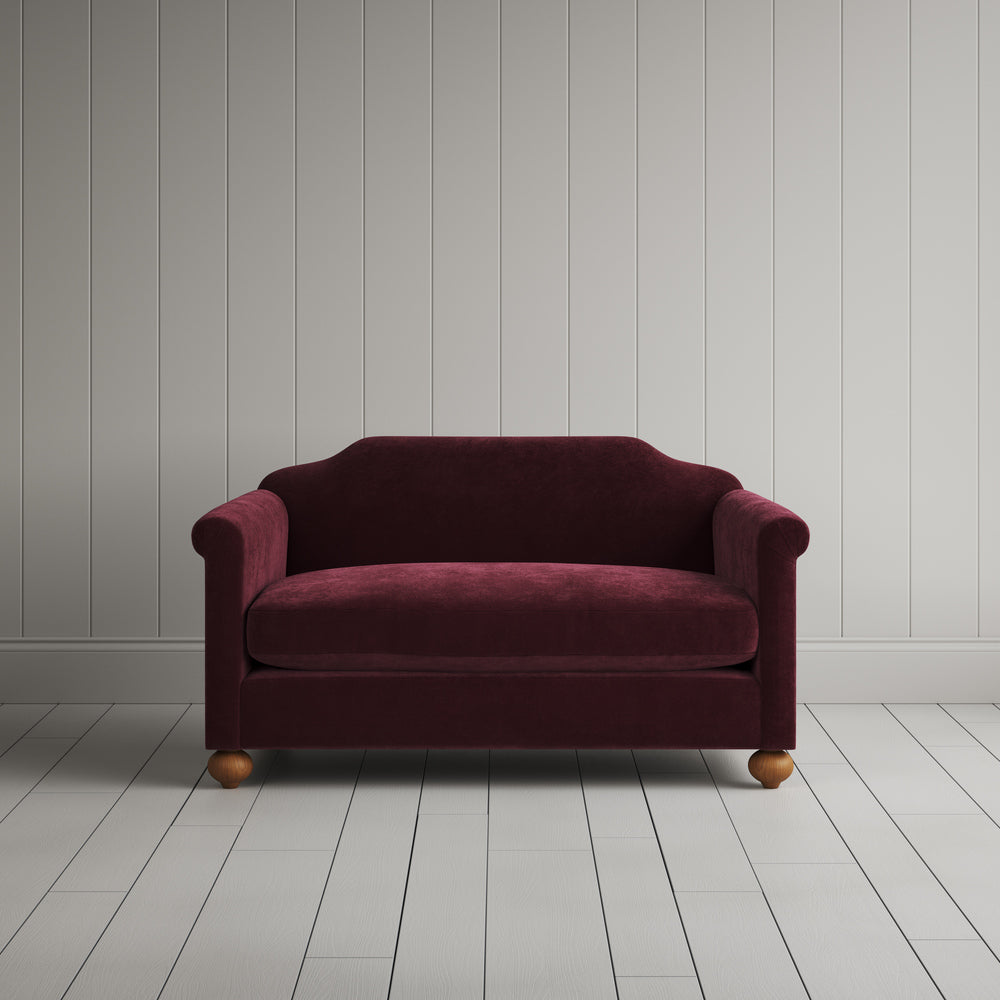 Front View of Dolittle Big Love Seat in Classic Corduroy Cherry
