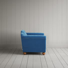Side profile of the Harbour Blue corduroy Dolittle settee 