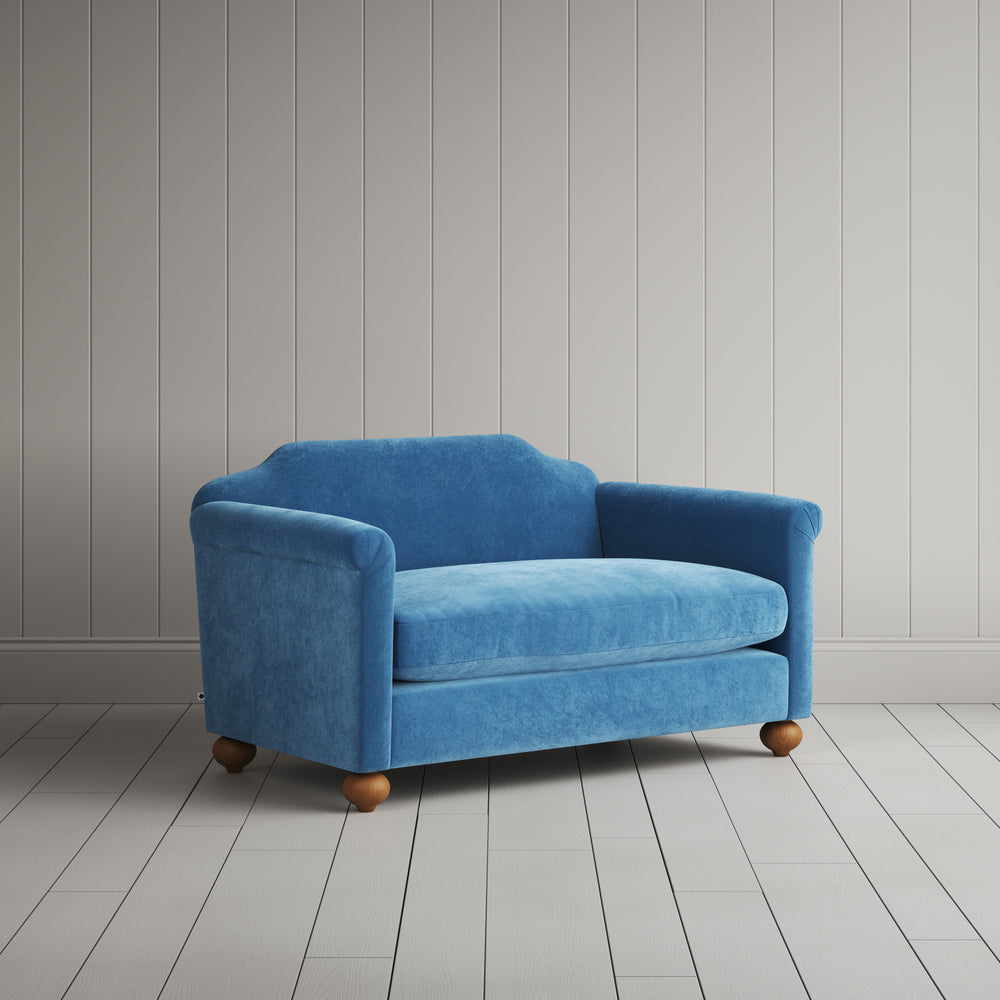  Dolittle Big Love Seat in Classic Corduroy Harbour Blue 