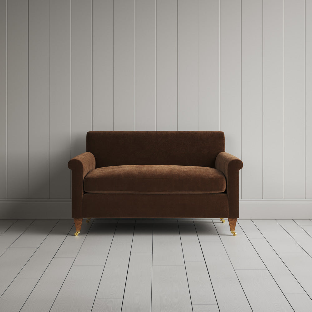  Front View of Idler Big Love Seat in Classic Corduroy Tobacco 