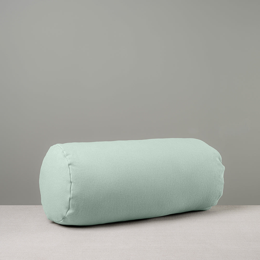  Bask Bolster Cushion in Laidback Linen, Sky - Nicola Harding 