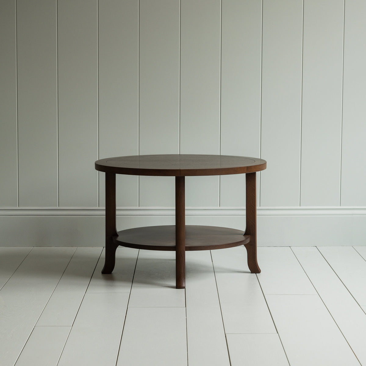 Perk (Round) Coffee Table,  Smoky Stained Oak - NiX By Nicola Harding & Co.