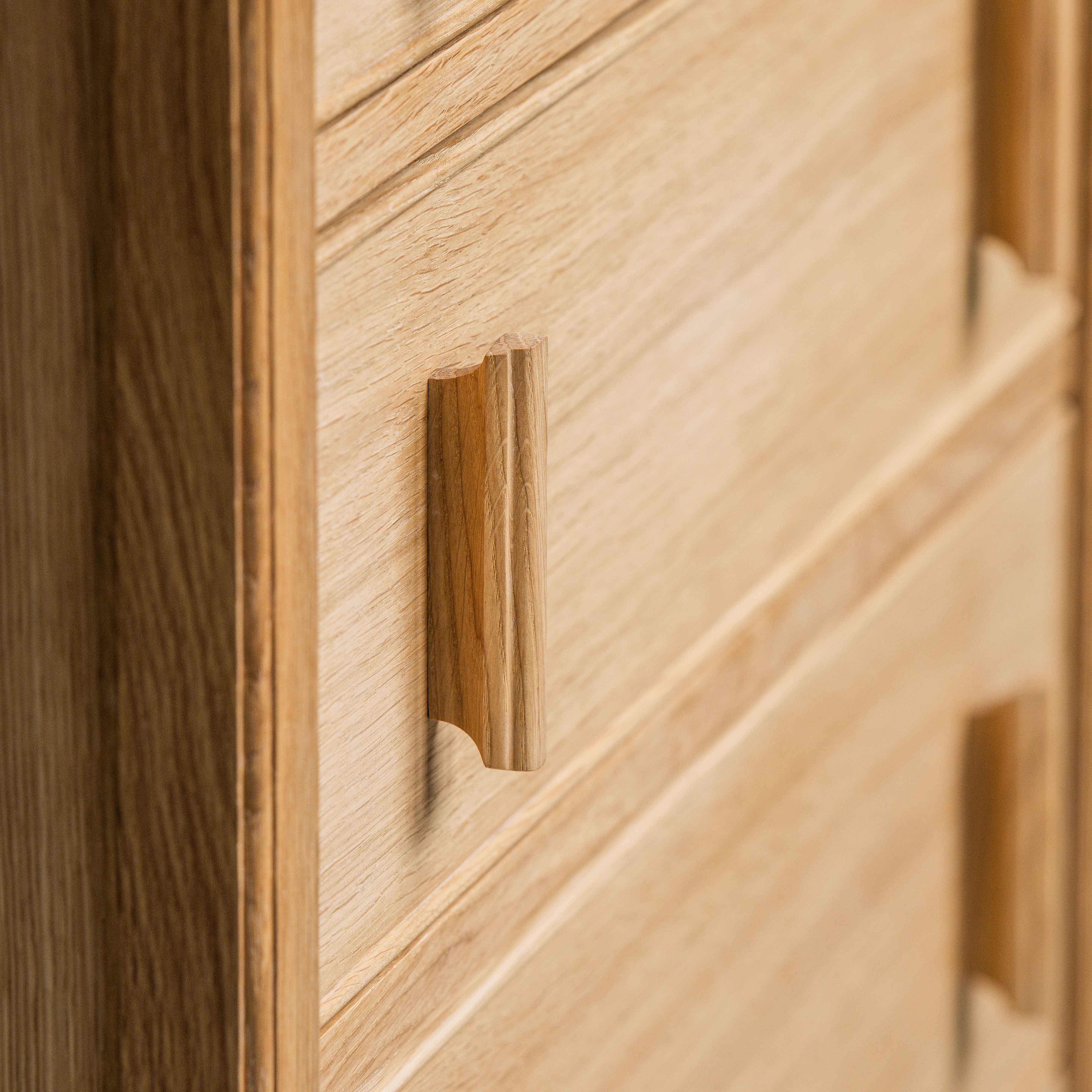  Shipshape Chest of Drawers, Natural Oak Wooden Handle For Drawers  - By NiX 