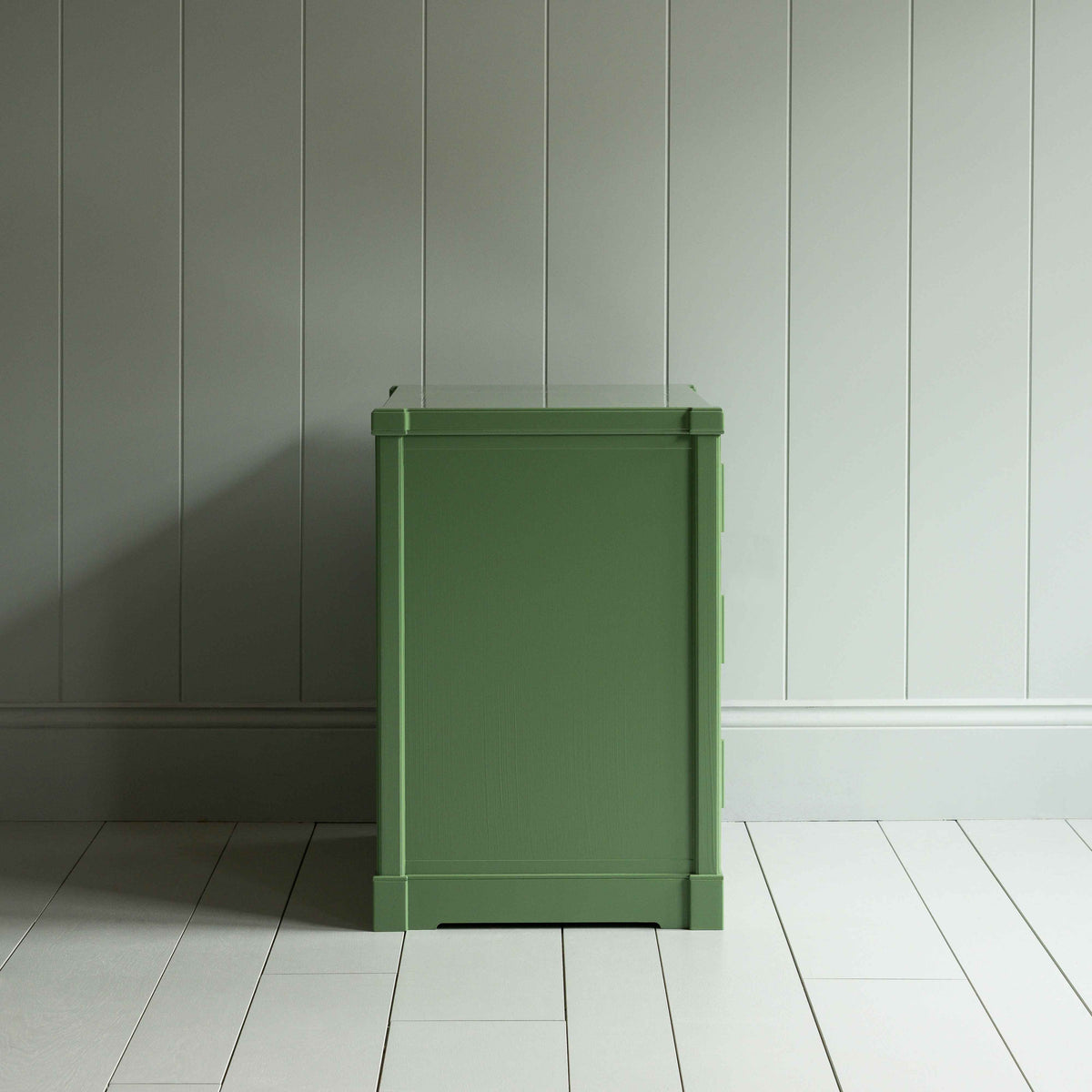 Shipshape Chest of Drawers, Sage Green Side View - By NiX