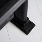 Foot Base Design Closeup of Keepsake Black Console Table