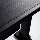Design Finishing Edge Closeup of Keepsake Black Console Table - NiX