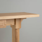 Edge Design Closuep of Keepsake Console Table, Oiled Oak - Nicola Harding