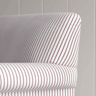 Clean rear view showing the straight back silhouette of love seat by NiX.