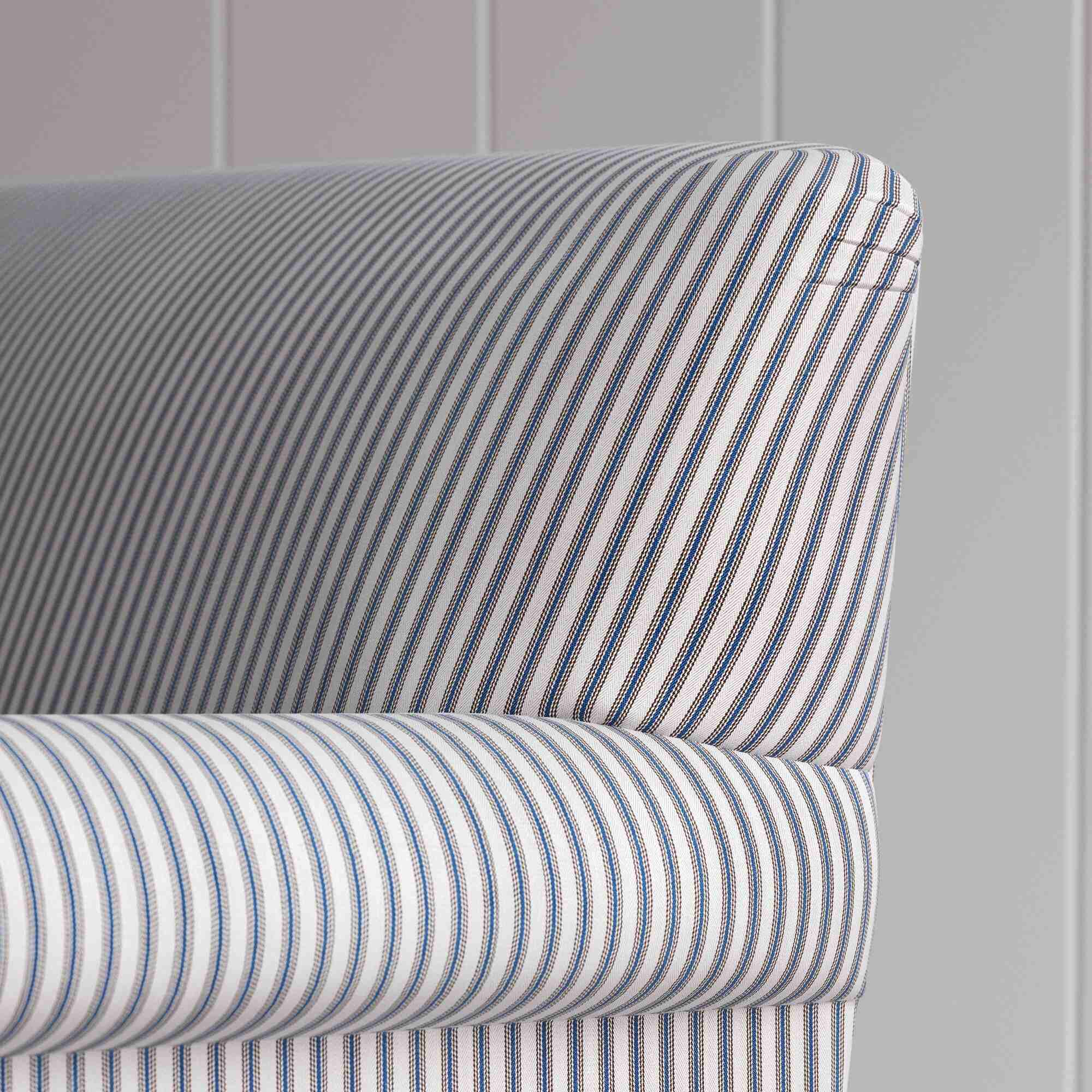  Clean rear view showing the straight back silhouette of the Curtain Call sofa by NiX. 