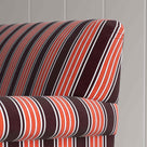 Clean rear view showing the straight back silhouette of the Curtain Call sofa by NiX.