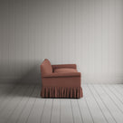 Side view of Curtain Call 4 Seater Sofa in Laidback Linen Sweet Briar